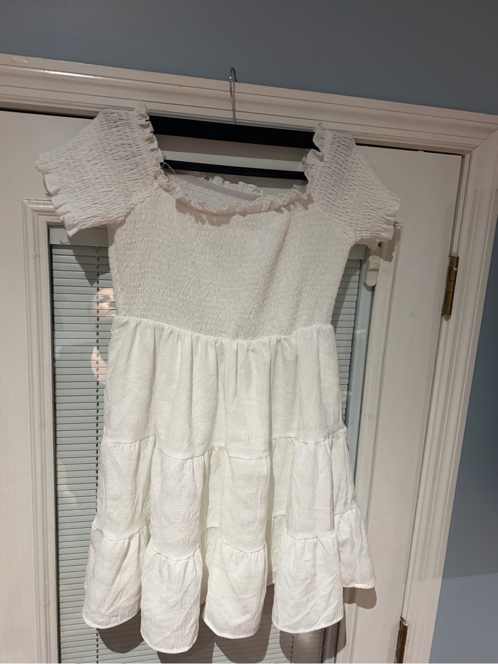 White off shoulder western dress